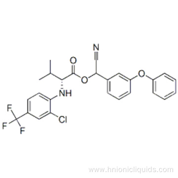 D-Valine,N-[2-chloro-4-(trifluoromethyl)phenyl]-, cyano(3-phenoxyphenyl)methyl ester CAS 102851-06-9